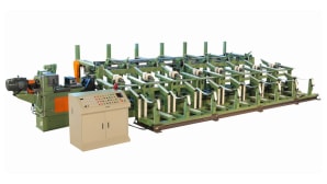 Bar peeling, pointing, and chamfering machines