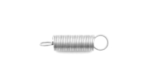 Custom-designed tension springs in carbon and stainless steel