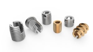 Self-threading bushes