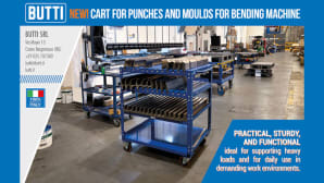 Cart for punches and moulds for bending machine