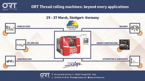 ORT thread rolling machines: beyond every application