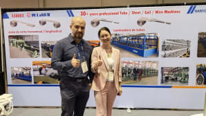 The tube mill manufacturer Nantong Reliantt Machinery at Fabtech: expectations fulfilled!