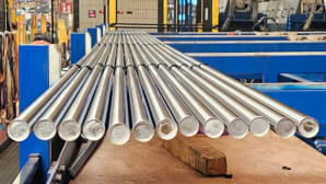 Chrome shafts and tubes for hydraulic cylinders