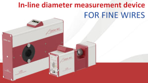 In-line diameter measurement device for fine wires