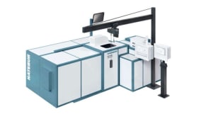 Horizontal forging machine for small- and medium-sized components