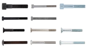 Allen screws and hex socket head bolts in steel and stainless steel