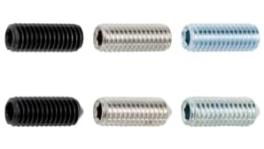 Hex socket set screws