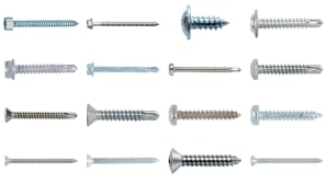 Steel and stainless steel self-drilling and self-tapping screws