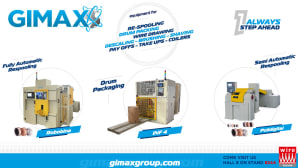 Gimax automatic and semi-automatic respooling machines in the international spotlight