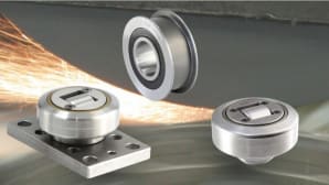 Combined bearings for forklifts and material handling systems