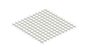 Standard electro-welded stainless or galvanized steel mesh