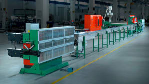 Wire and rope extrusion line for ferrous metals