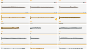 Wood structures, flooring, decking, insulation self-drilling screws