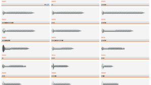 Self-tapping screws for chipboard wood