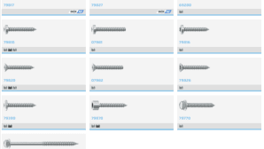 Self-tapping screws for metal, plastic, and wood materials