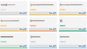 A2 and A4 stainless steel self-tapping screws, rivets, threaded rods