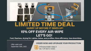 Special promo on Eurotek air wipes for extrusion lines: hurry up before it dries up