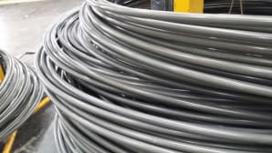CHQ drawn wire with phosphate and polymer coating