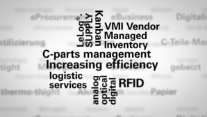 Finding the balance between storage space and purchasing cost for C-parts