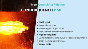 Condorquench P50: a new benchmark in water-based quenching fluids