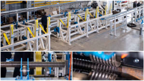 Smart Rolling Line da 42 metri per barre auto-perforanti: nuova frontiera superata da EVIRT Italia