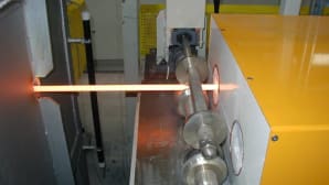 Induction heating systems for heat treatment of wire and profiles