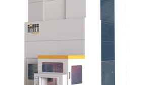 Automated vertical storage system for Euro Pallets