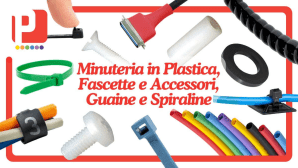 Minuteria in plastica, fascette e guaine termorestringenti, piccoli componenti dei sistemi elettrici