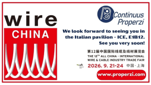Continuus-Properzi returns to wire China 2026 with copper and aluminum rod technology