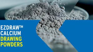 Calcium drawing powder for rod and wire