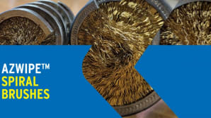 Spiral brushes for rod and wire