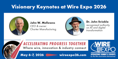 Keynote speakers set to inspire industry with AI and partnership concepts at Wire Expo 2026