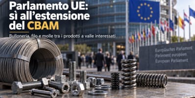 Il Parlamento europeo sostiene l'estensione del CBAM a fasteners, filo e molle