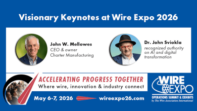 Keynote speakers set to inspire industry with AI and partnership concepts at Wire Expo 2026