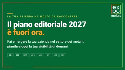 È online il piano editoriale 2027 di Expometals, con il calendario delle uscite