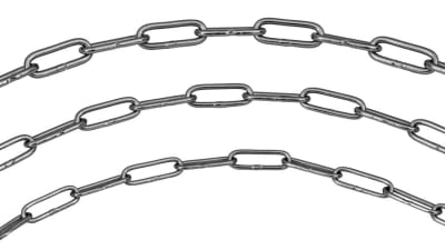 Stainless steel welded chain - DIN 5685-1 (long link)