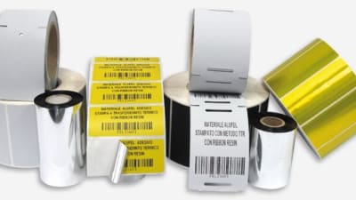 Adhesive annealed aluminium tags