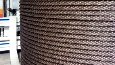 Galvanized or stainless steel cables