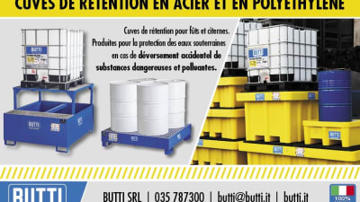 Butti : cuves de rétention pour fûts et citernes