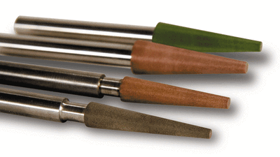 Resin and copper angled bonded grinding pins