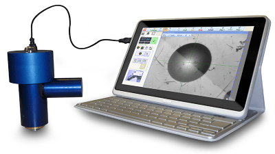 Portable probe for automatic image analysis for Brinell tests