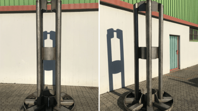 E.V.B.: AISI 321 stainless steel wire carriers for annealing
