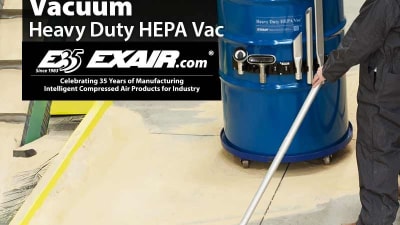 EXAIR’s high capacity quality HEPA vacuum