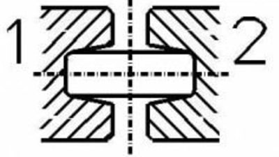 Rounding head for flat wire edging