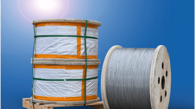 Trefoli e fili in acciaio zincato, componenti fondamentali dei cavi in fibra ottica