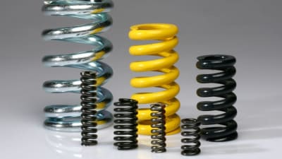 Round wire compression springs