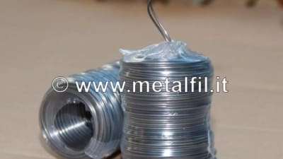 White annealed wire reels