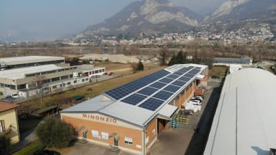 The photovoltaic power plant of Minonzio, clean energy for a lower environmental impact