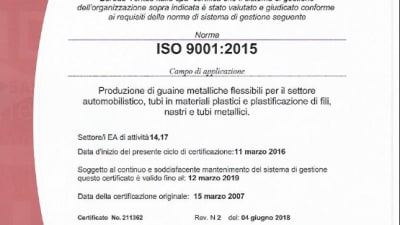 Gestione e mantenimento qualità: Minonzio aggiorna la certificazione ISO 9001