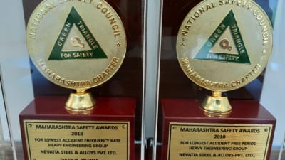 Sicurezza sul posto di lavoro: Nevatia Steel premiata